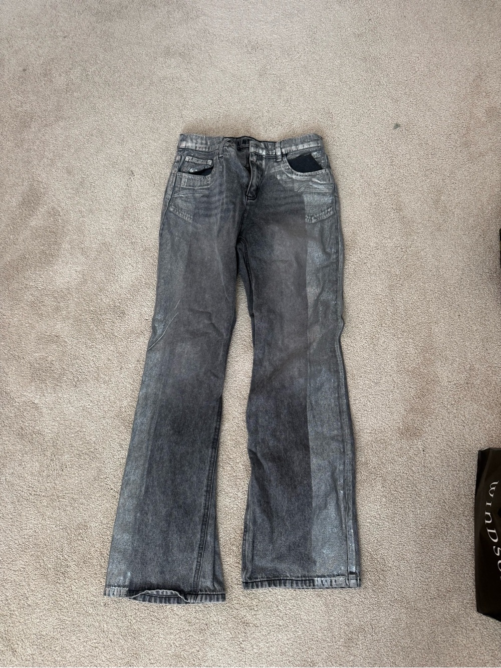 Kohl's Women's Gray Flare Jeans